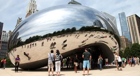 The Cloud Gate (Bean) à Chicago