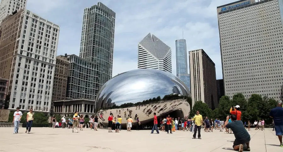 Cloud Gate (The Bean) à Chicago