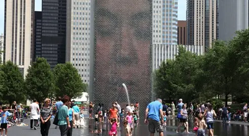The Crown Fountain à Chicago