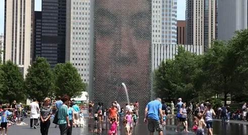 Crown Fountain, Millennium park