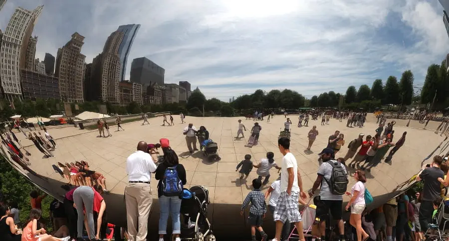 Cloud Gate au Millennium Park (Chicago)