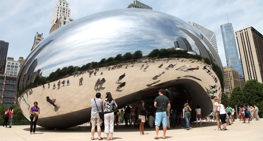 Le Cloud Gate au Millennium Park de Chicago